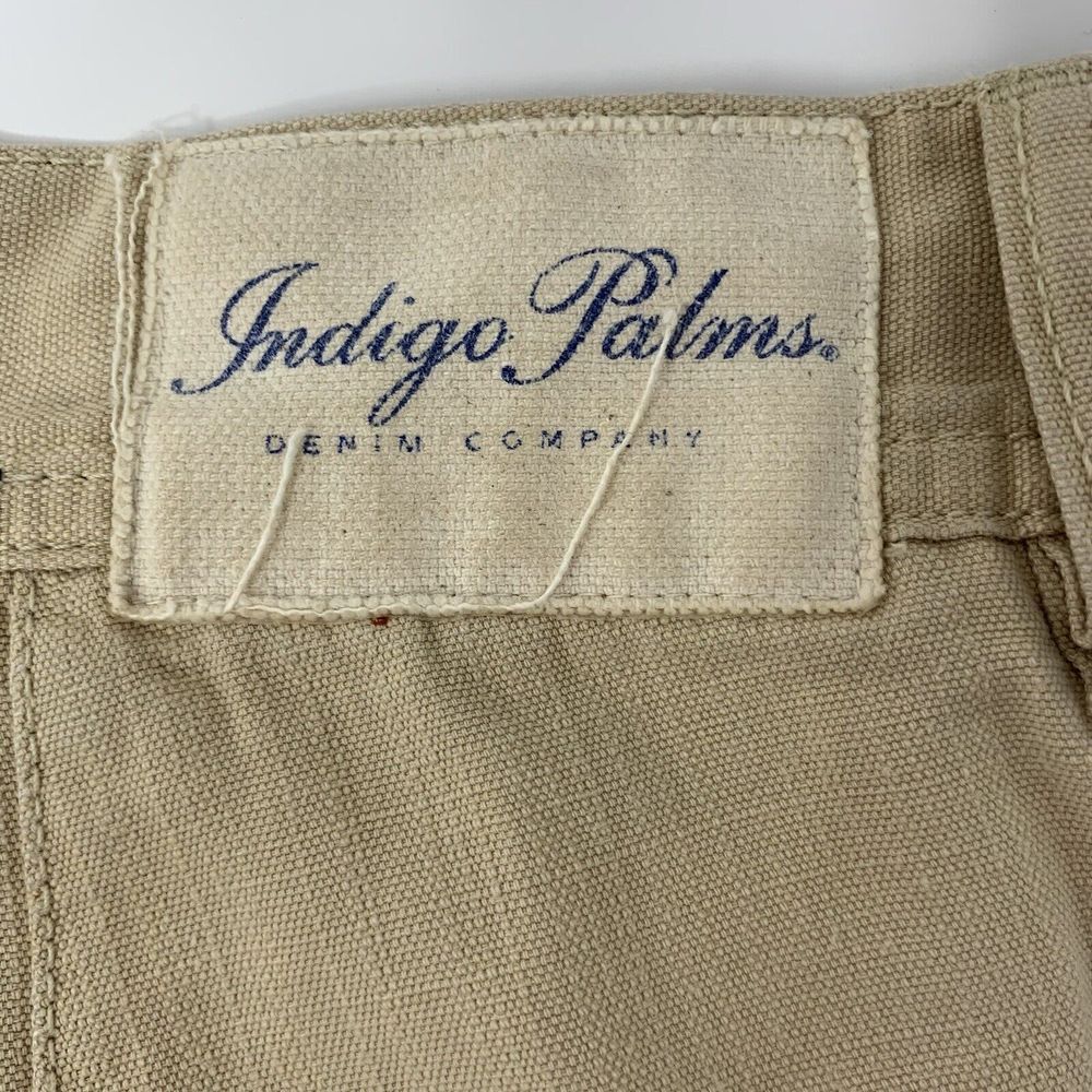Indigo Palms Classic ChinoFit Beige Flat Front Men's Pants Size W38 L34 - Picture 6 of 10